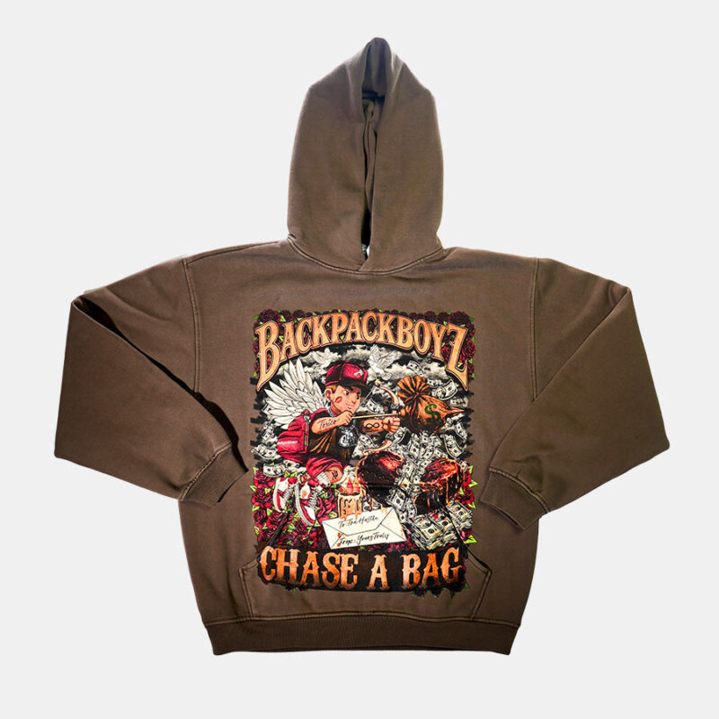 Backpack Boyz X Chase A Bag Cupid Hoodie Dark Brown