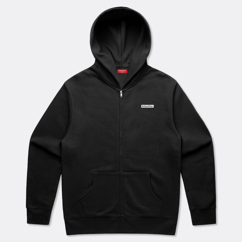 Box Logo Core Zip Hoodie Black
