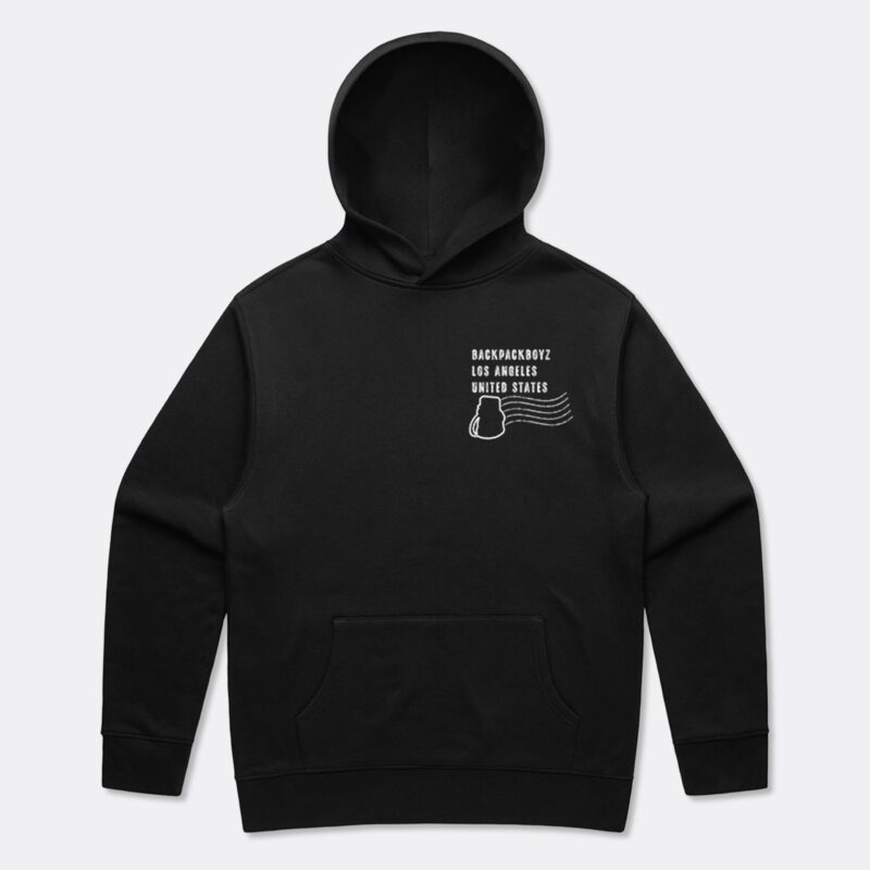 Postal Hoodie Black