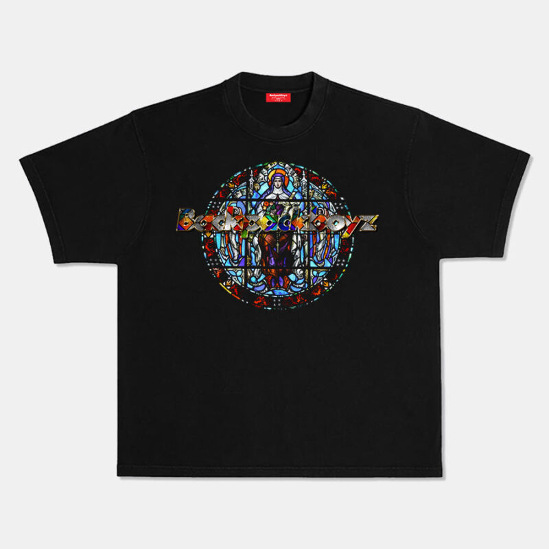 Stained Glass Tee Black